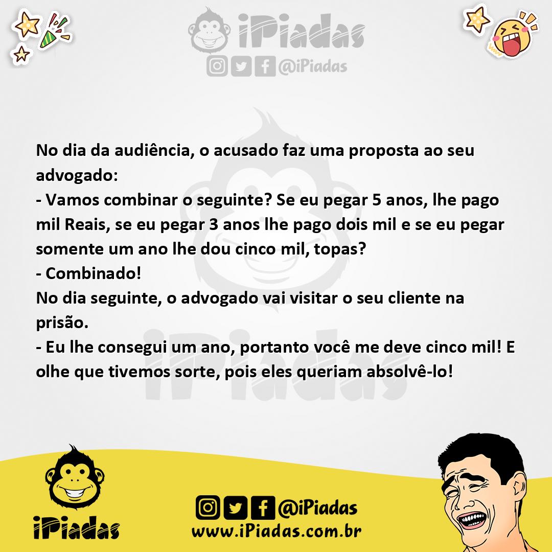 Ilustração da piada Fazendo Justiça no iPiadas
