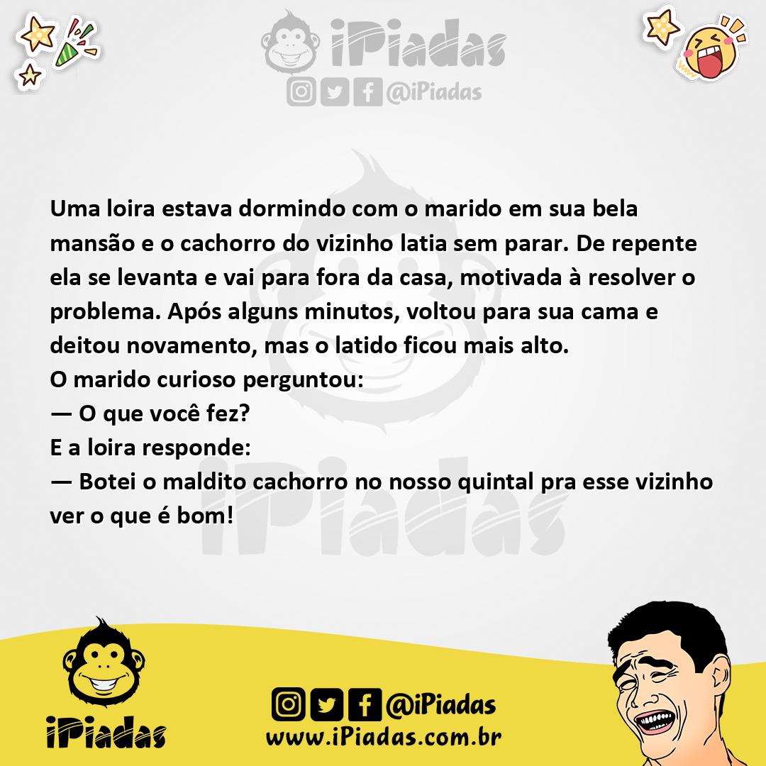 Ilustração da piada Cachorro do Vizinho no iPiadas