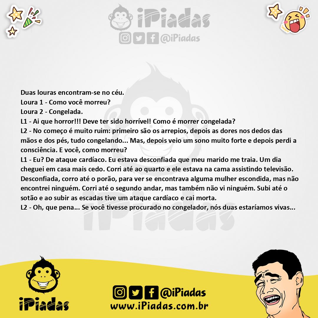 Ilustração da piada Duas Loiras no iPiadas