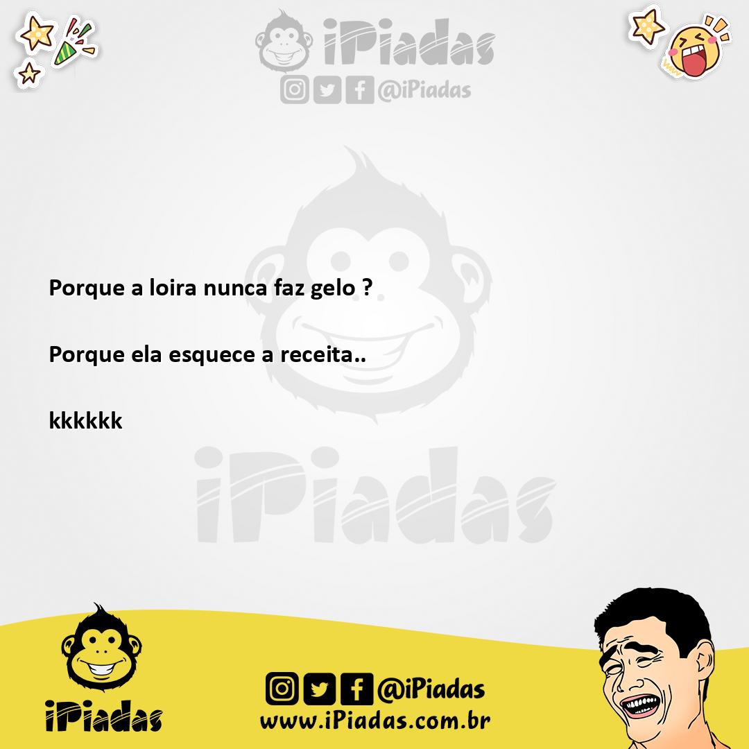 Ilustração da piada Gelo no iPiadas