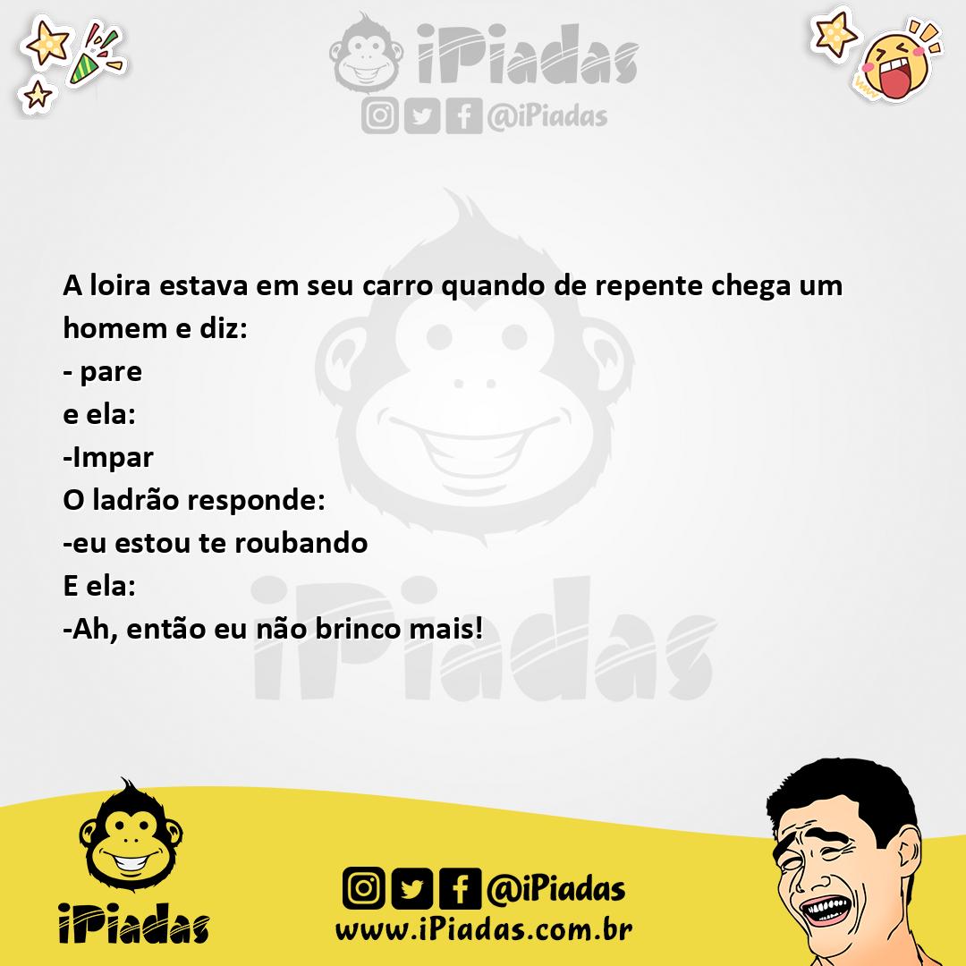 Ilustração da piada Ladrão no iPiadas