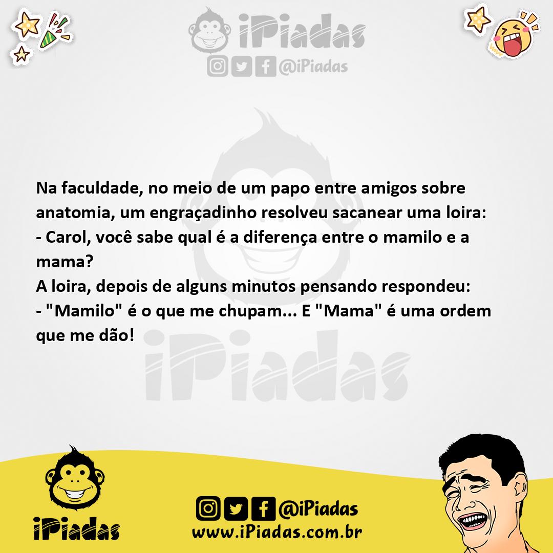 Ilustração da piada Mamilo e Mama no iPiadas
