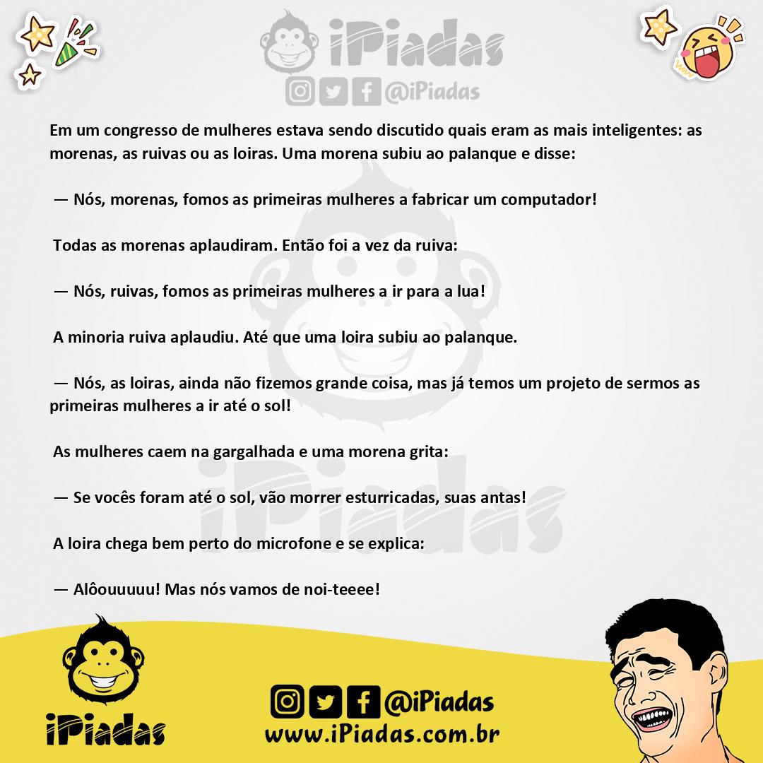 Ilustração da piada Mulheres Inteligentes no iPiadas