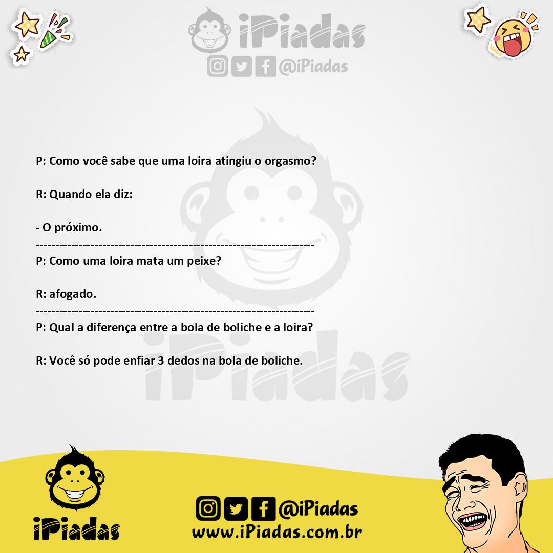 Ilustração da piada Nada Contra as Loiras no iPiadas