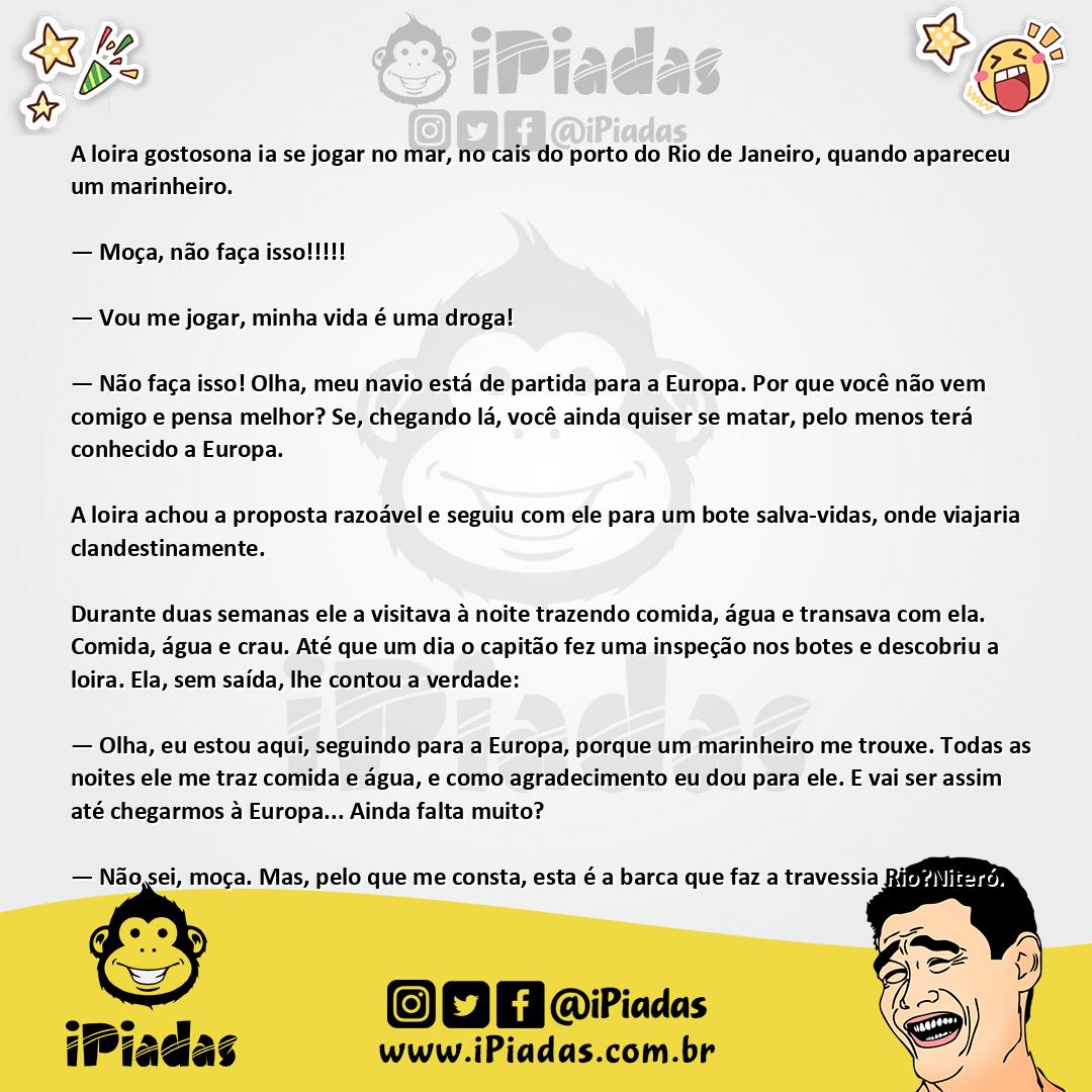 Ilustração da piada O bom samaritano no iPiadas