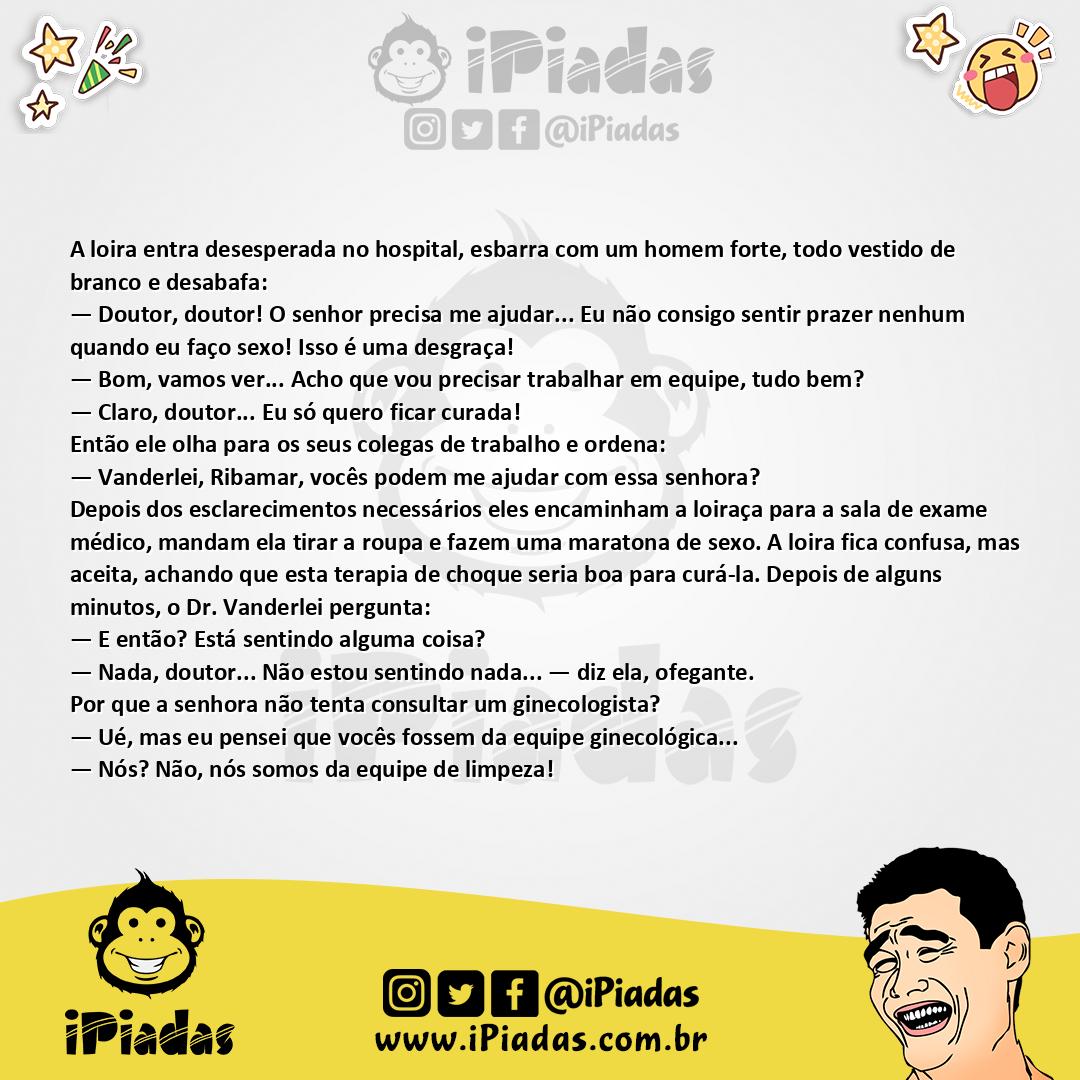 Ilustração da piada Prazer no Sexo no iPiadas