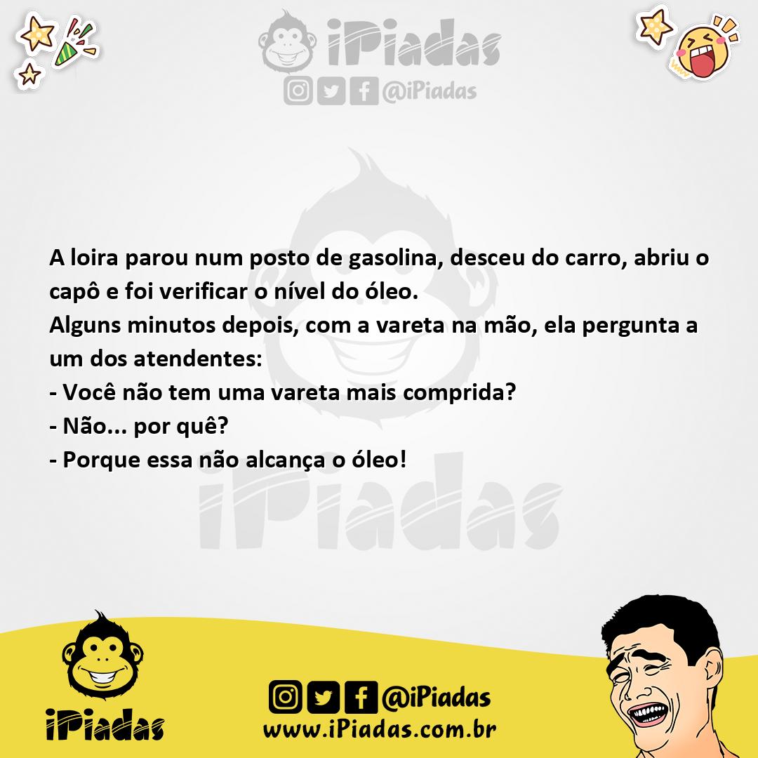Ilustração da piada Troca de óleo no iPiadas