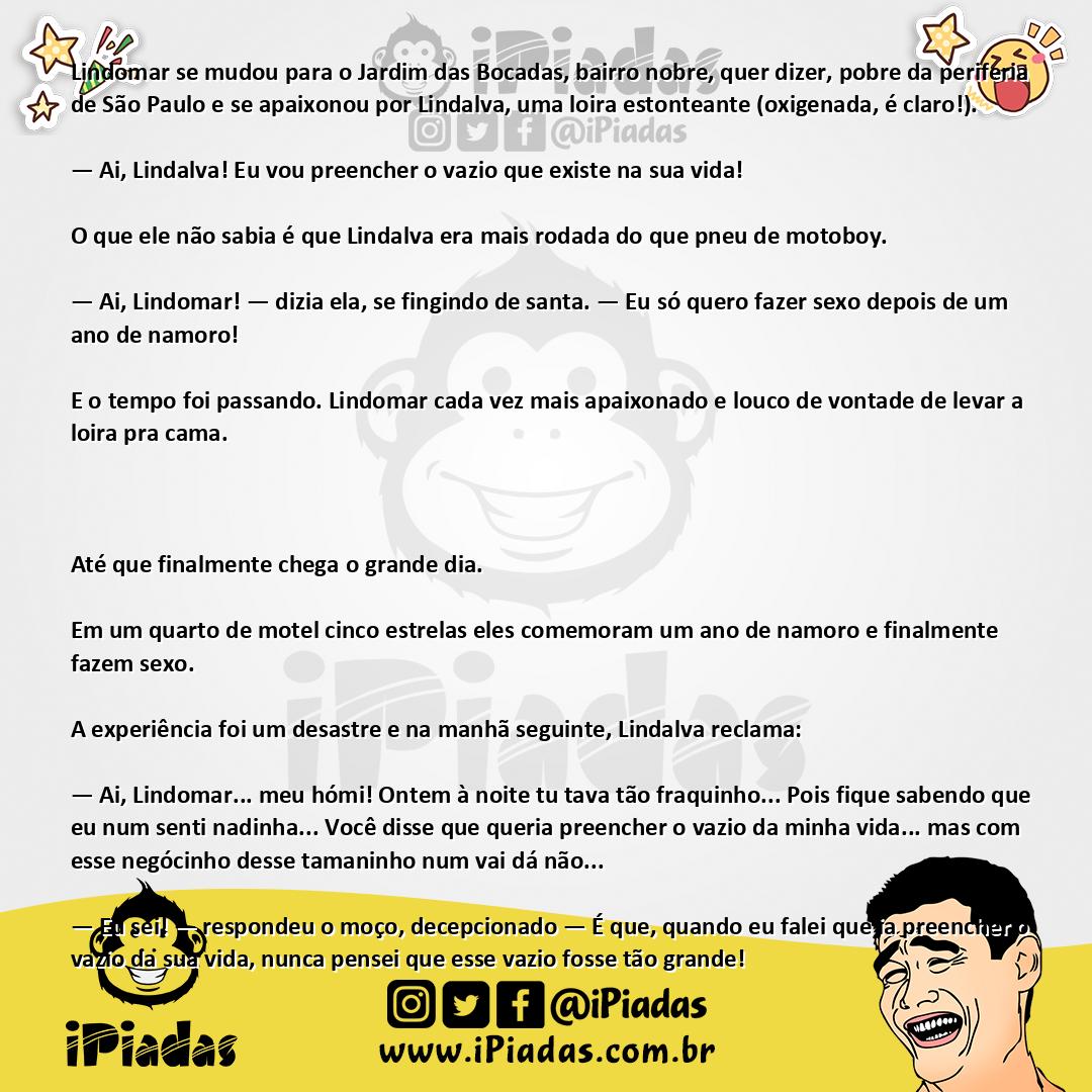 Ilustração da piada Vida Vazia no iPiadas