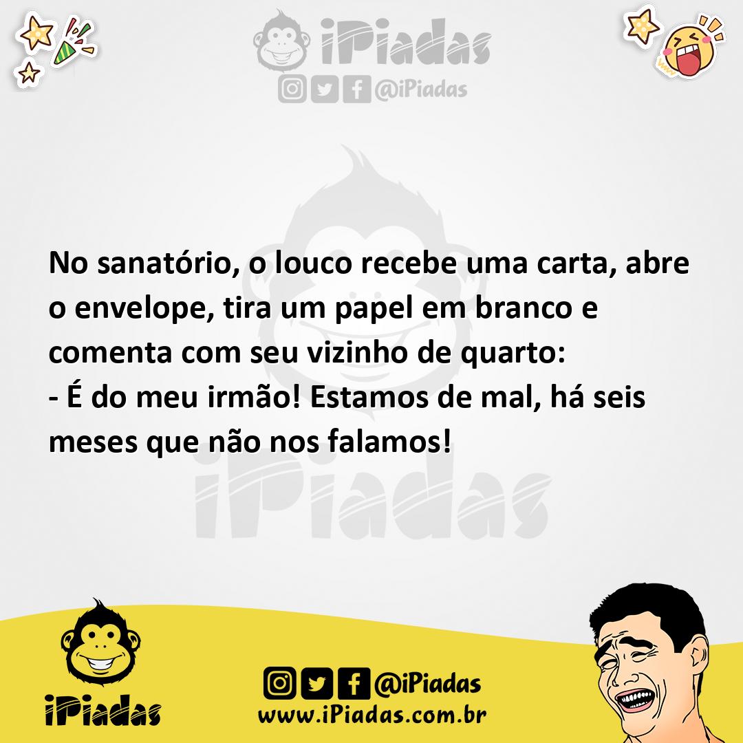 Ilustração da piada A Carta no iPiadas