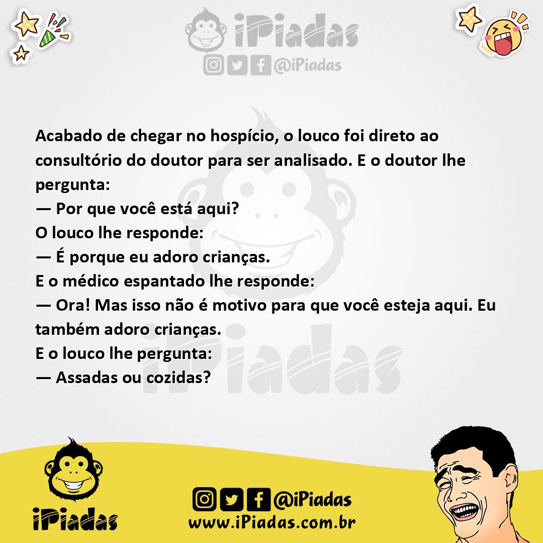 Ilustração da piada Adoro Crianças no iPiadas