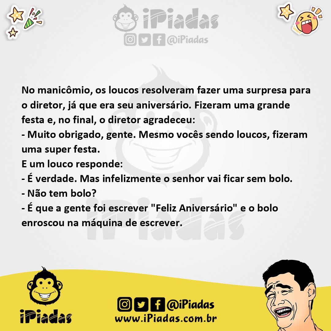 Ilustração da piada Homenagem ao Diretor no iPiadas