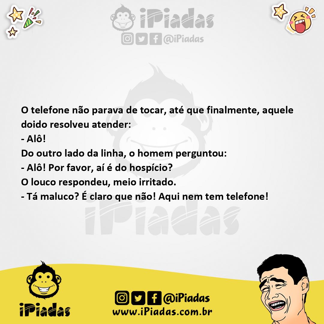 Ilustração da piada Ligação Errada no iPiadas