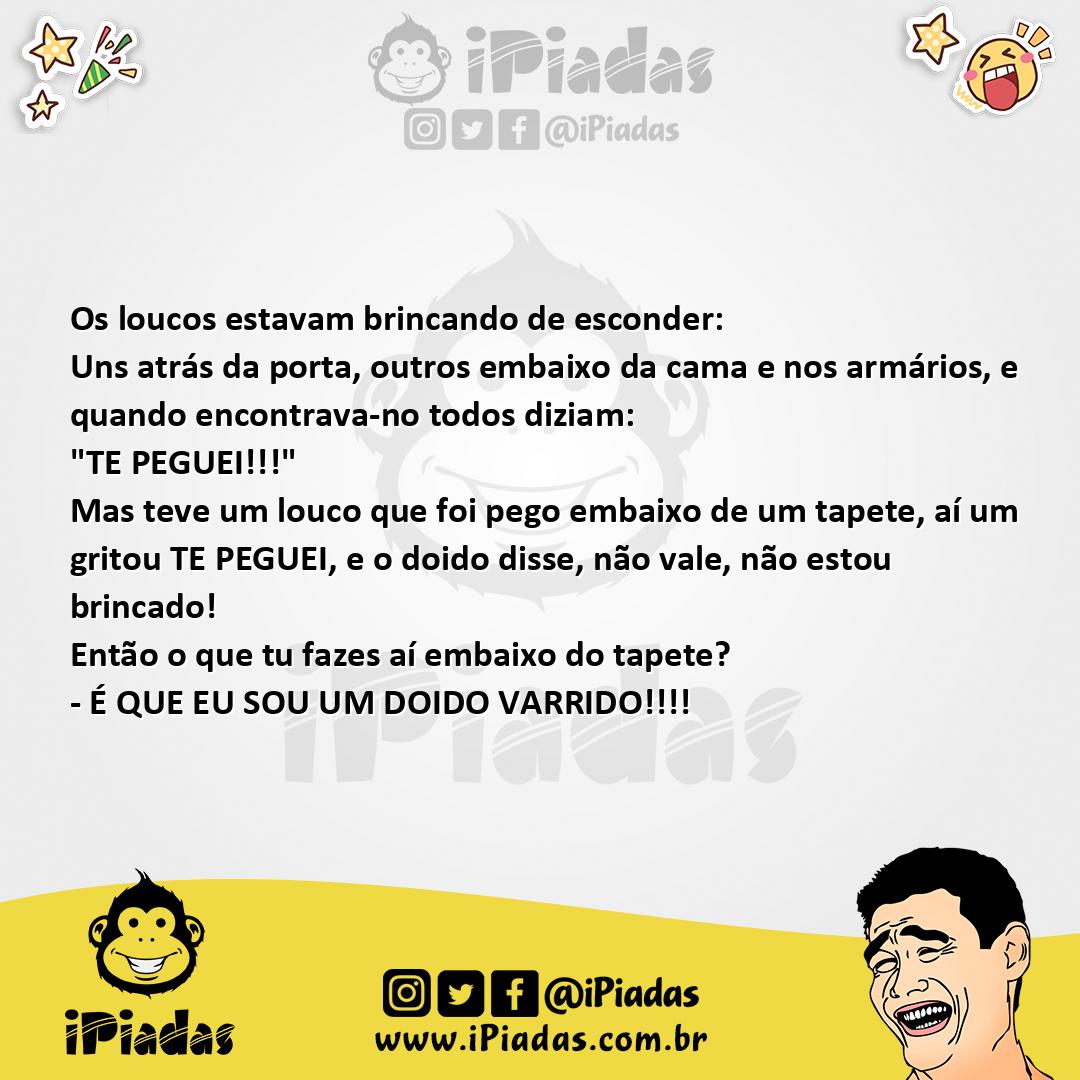 Ilustração da piada Louco no Tapete no iPiadas