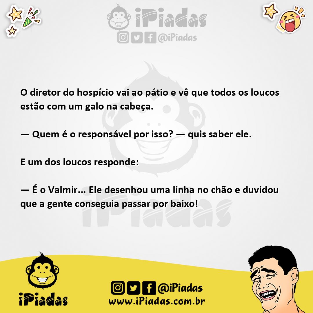 Ilustração da piada Loucos com galos no iPiadas