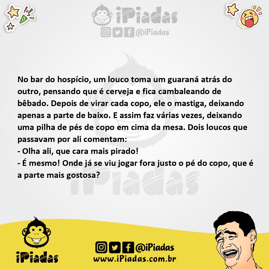 Ilustração da piada No bar no iPiadas