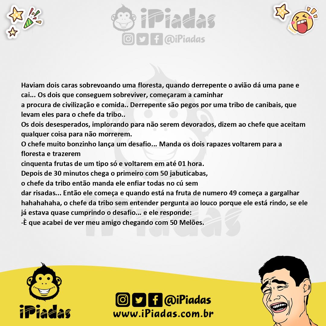 Ilustração da piada Os Sobroviventes no iPiadas