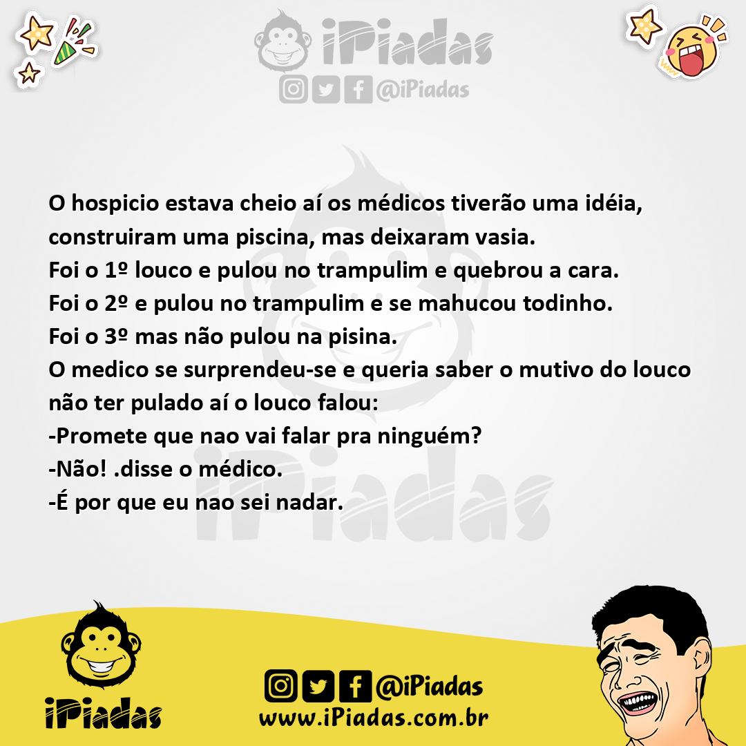Ilustração da piada Pisina no iPiadas