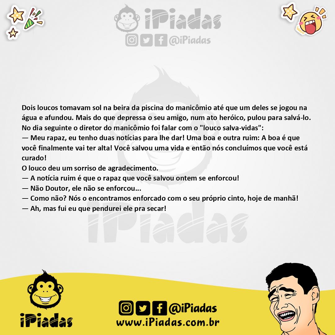 Ilustração da piada Salva-Vidas no iPiadas