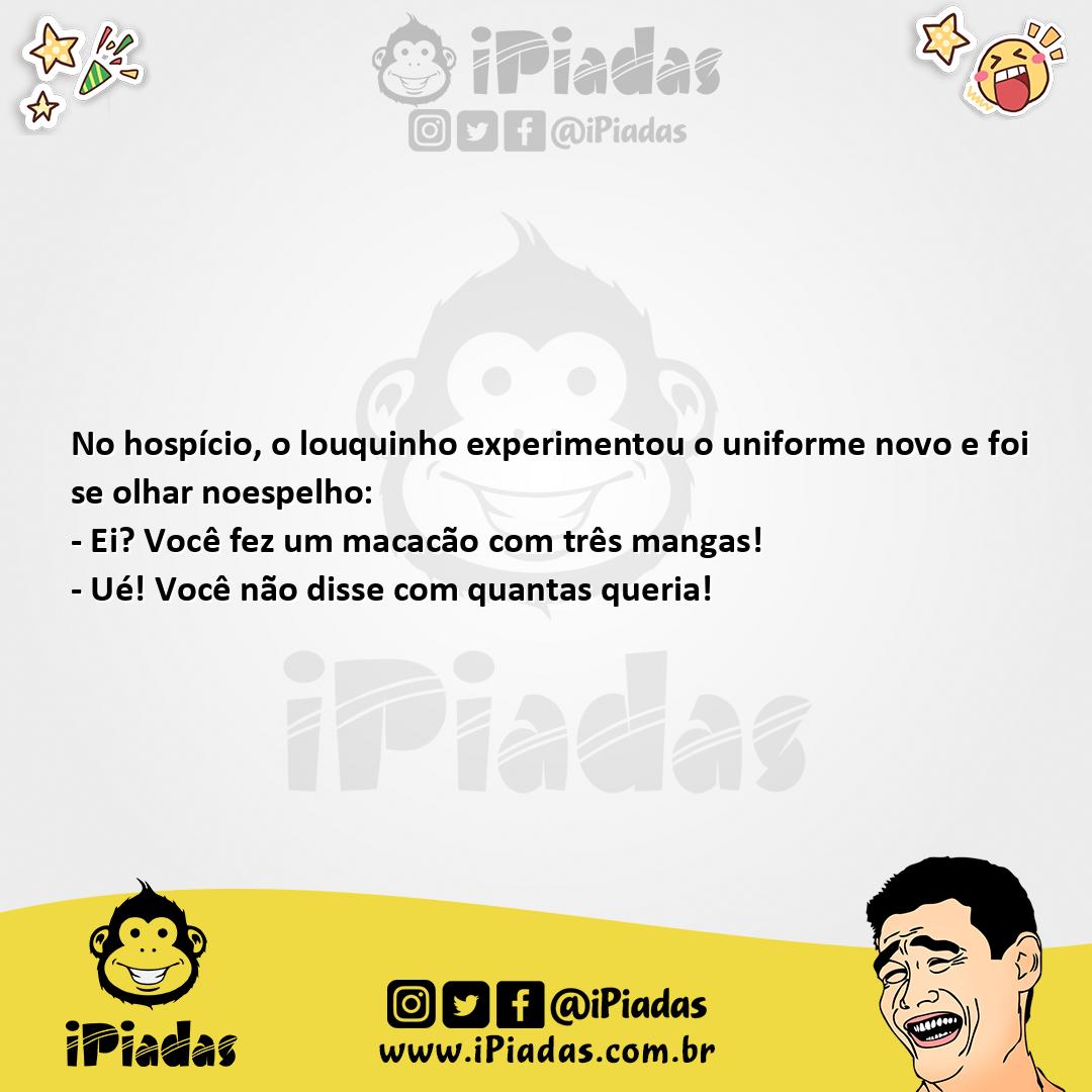 Ilustração da piada Três Mangas no iPiadas
