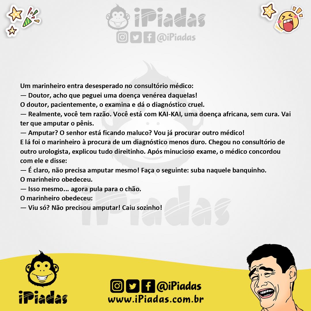 Ilustração da piada Amputar o Pênis no iPiadas