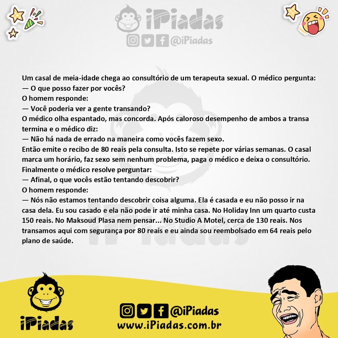 Ilustração da piada Consultório do Terapeuta no iPiadas