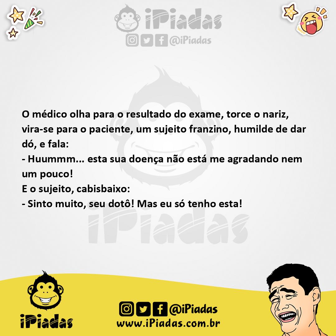 Ilustração da piada Doença Desagradavel no iPiadas