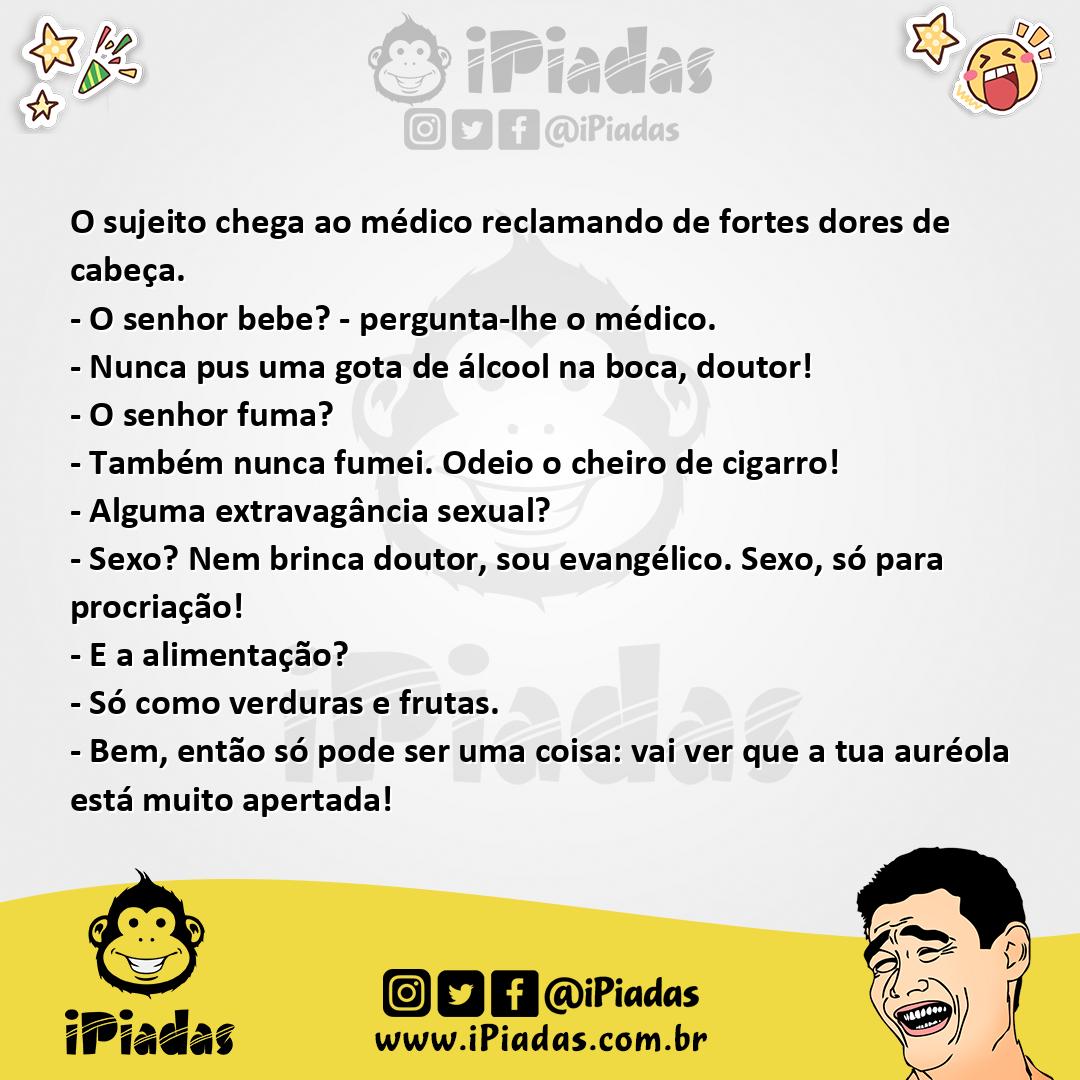 Ilustração da piada Dor nos cornos no iPiadas