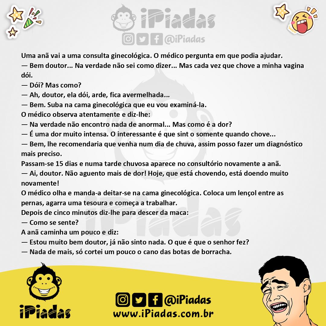 Ilustração da piada Dor nos Dias de Chuva no iPiadas