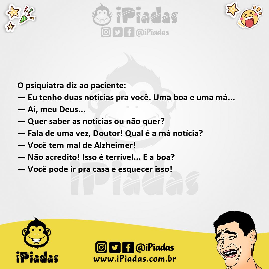 Ilustração da piada Duas Notícias no iPiadas