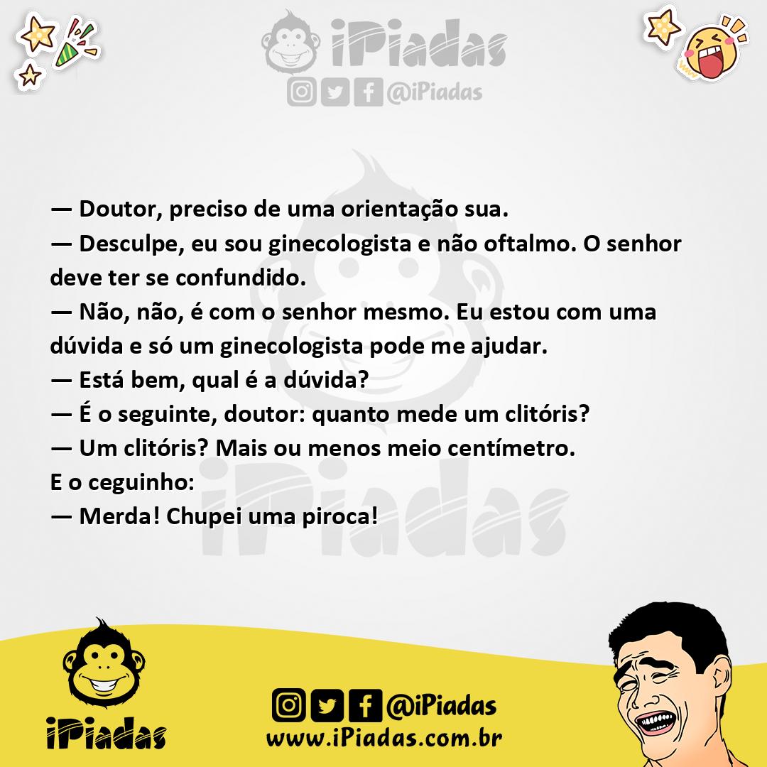 Ilustração da piada Dúvida do Ceguinho no iPiadas