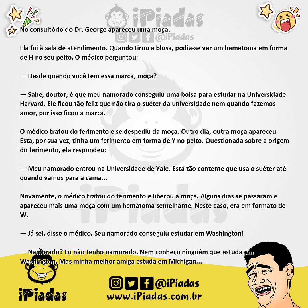 Ilustração da piada Faculdade no iPiadas