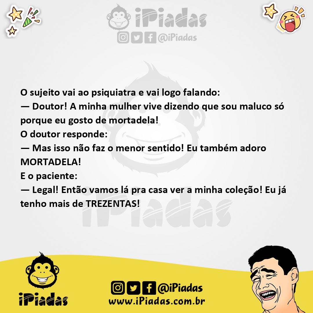 Ilustração da piada Gosta de Mortadela no iPiadas