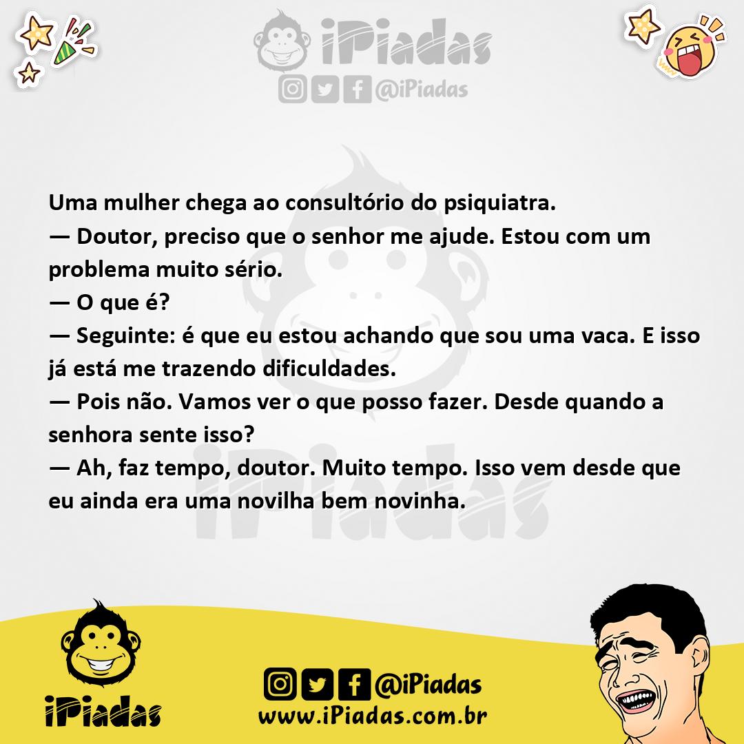 Ilustração da piada Mulher Vaca no iPiadas
