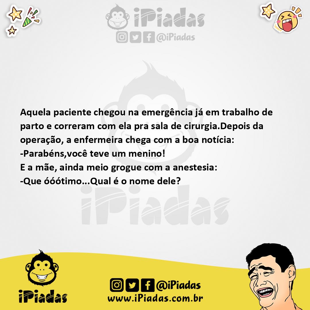 Ilustração da piada Na Maternidade no iPiadas