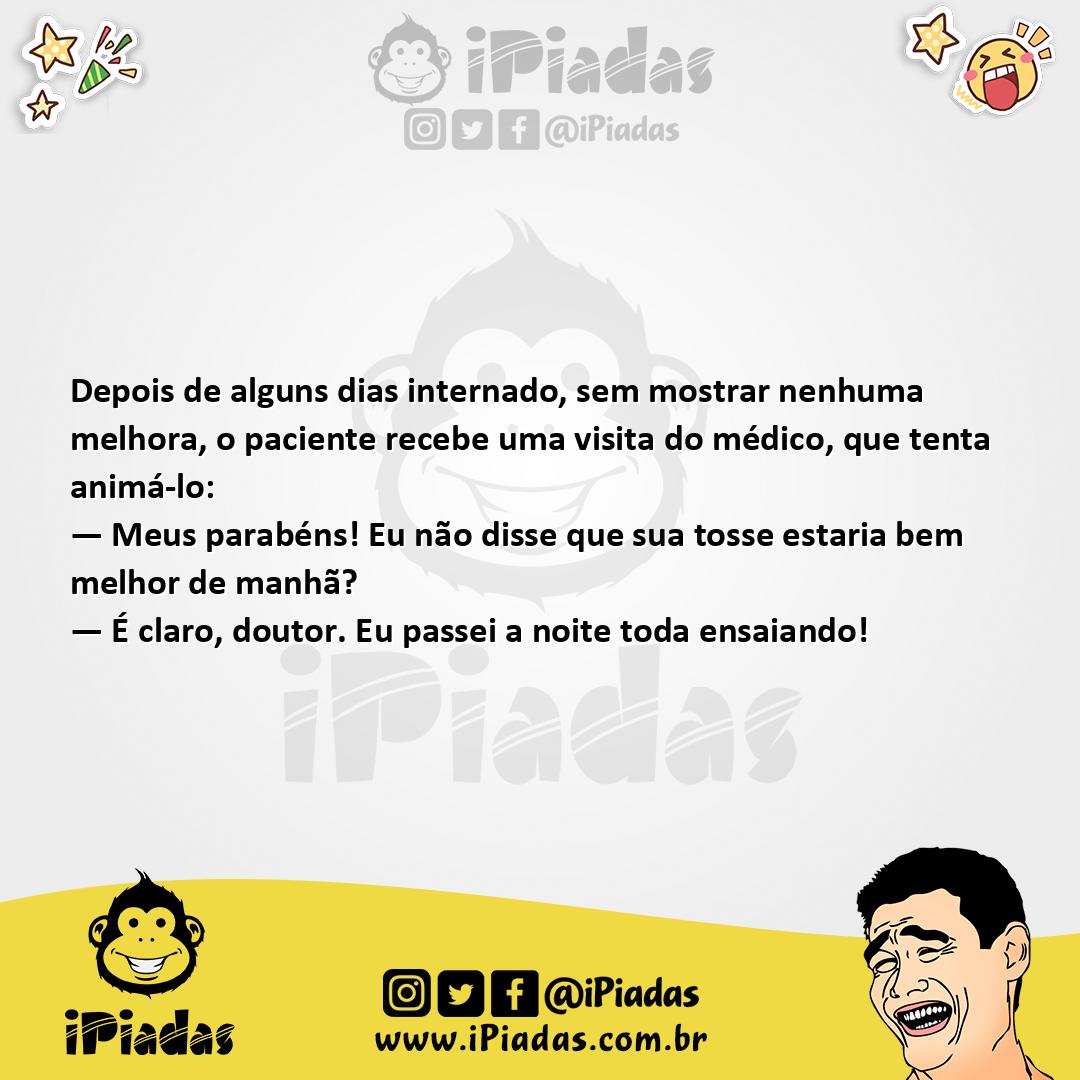 Ilustração da piada Sem Melhora no iPiadas