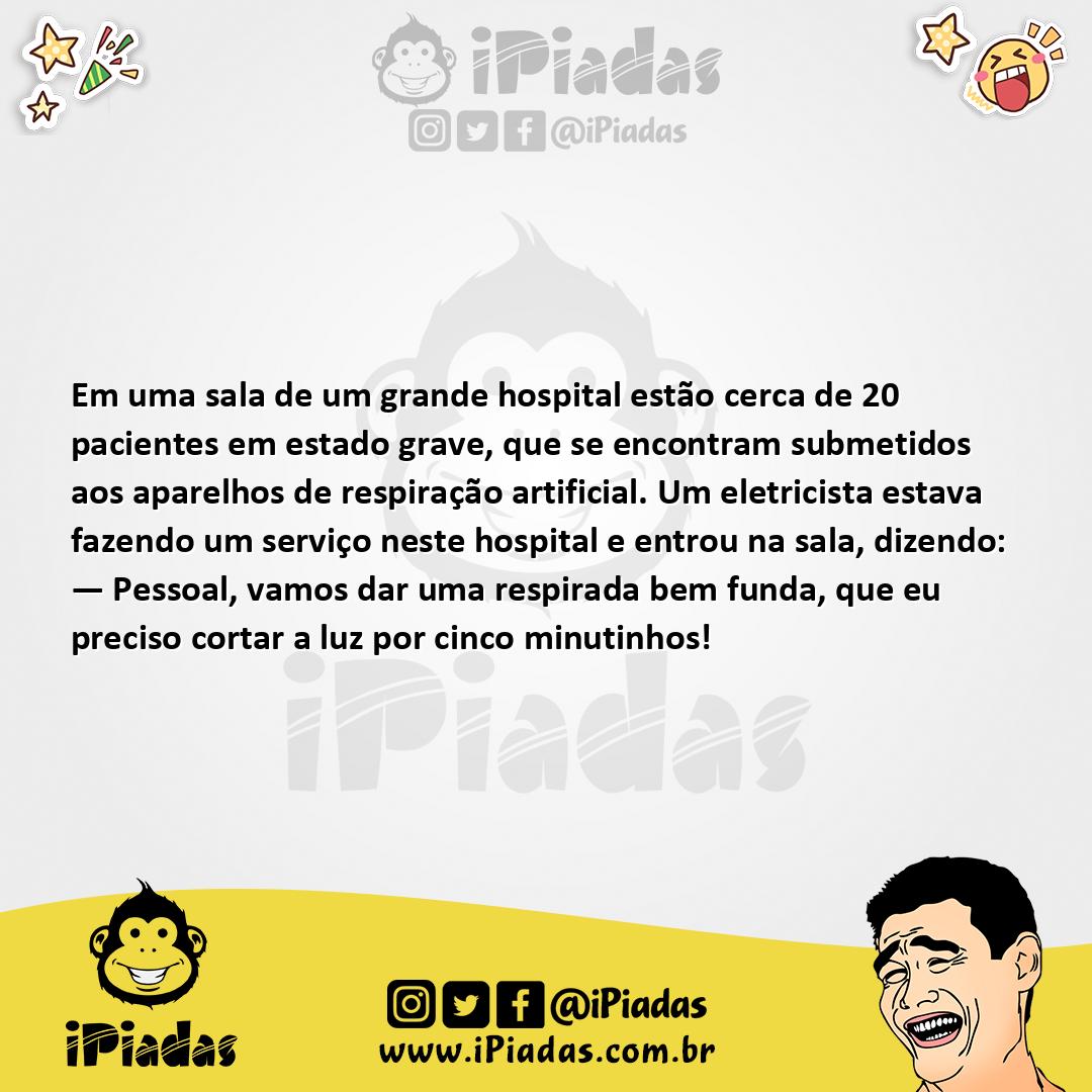 Ilustração da piada Trabalho do Eletricista no iPiadas