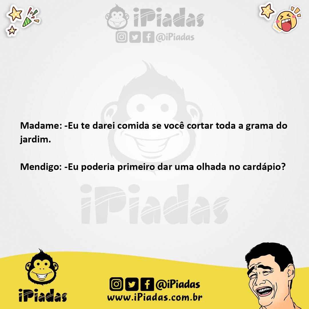 Ilustração da piada Depende! no iPiadas