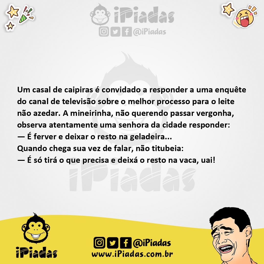 Ilustração da piada Conservando o Leite no iPiadas