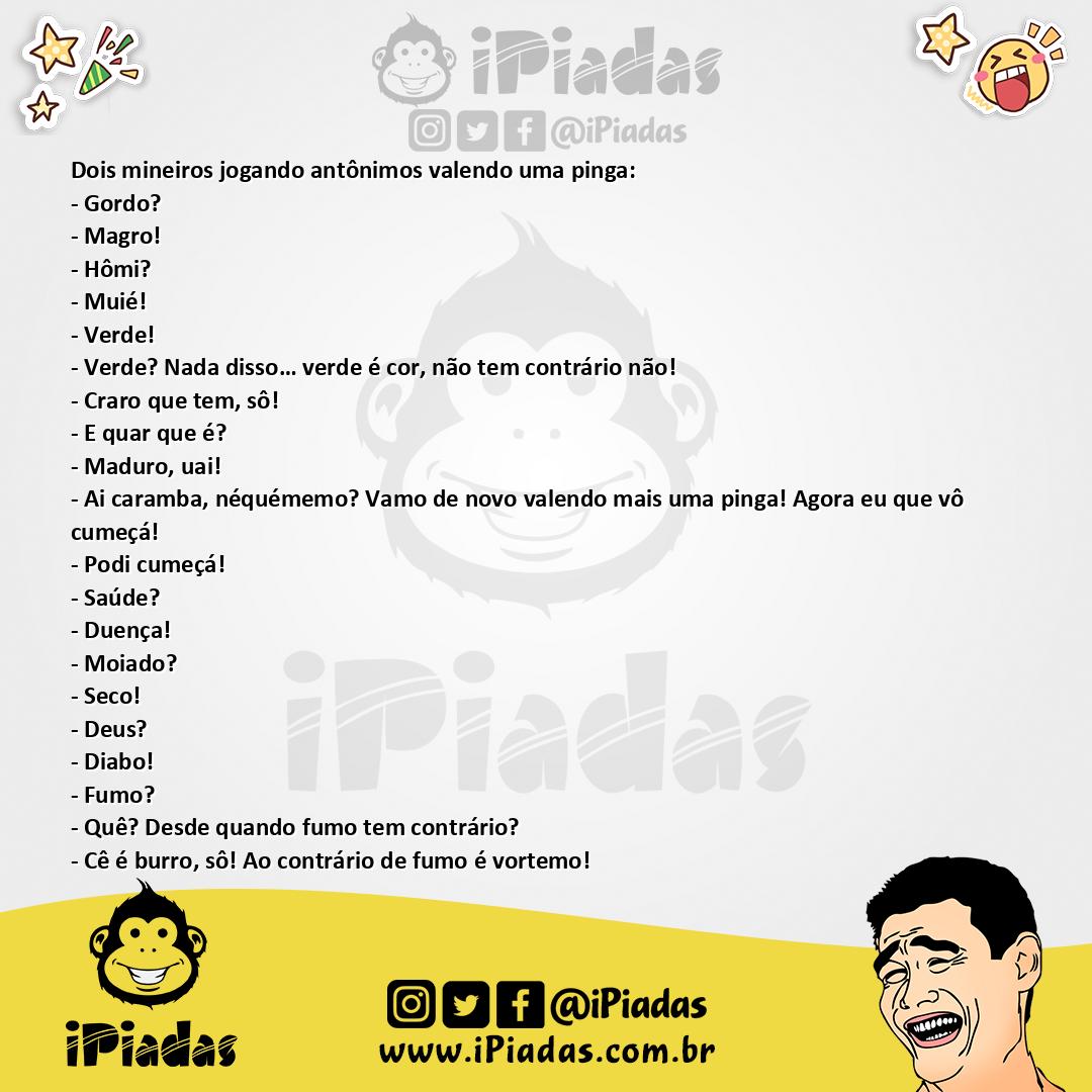 Ilustração da piada Disputa dos Mineiros no iPiadas