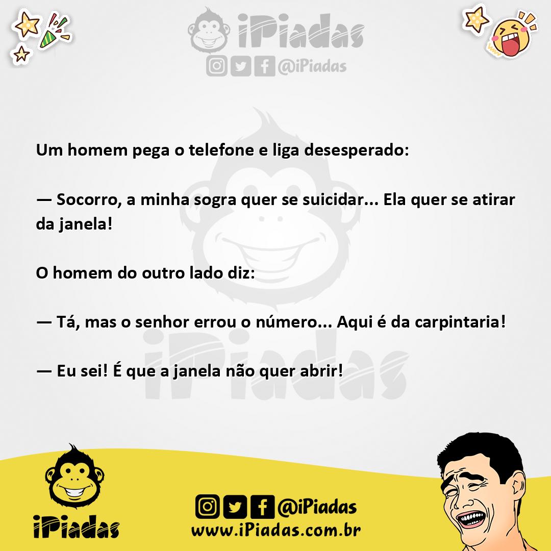 Ilustração da piada Pedido Desesperado no iPiadas