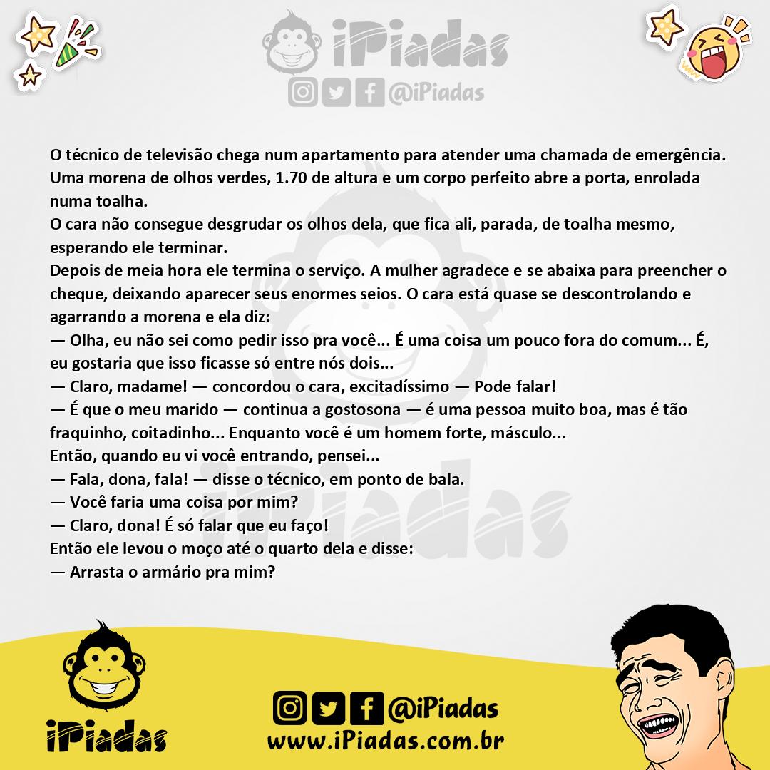 Ilustração da piada Ajuda do Técnico no iPiadas