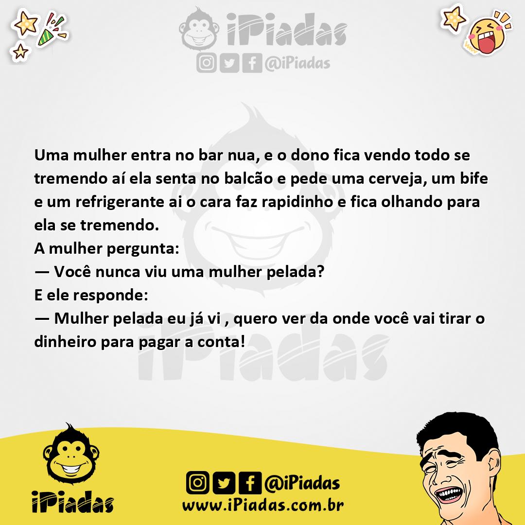Ilustração da piada Mulher Nua no iPiadas