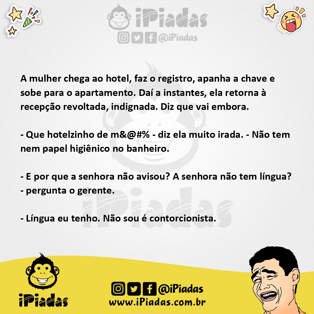 Ilustração da piada Que hotel! no iPiadas