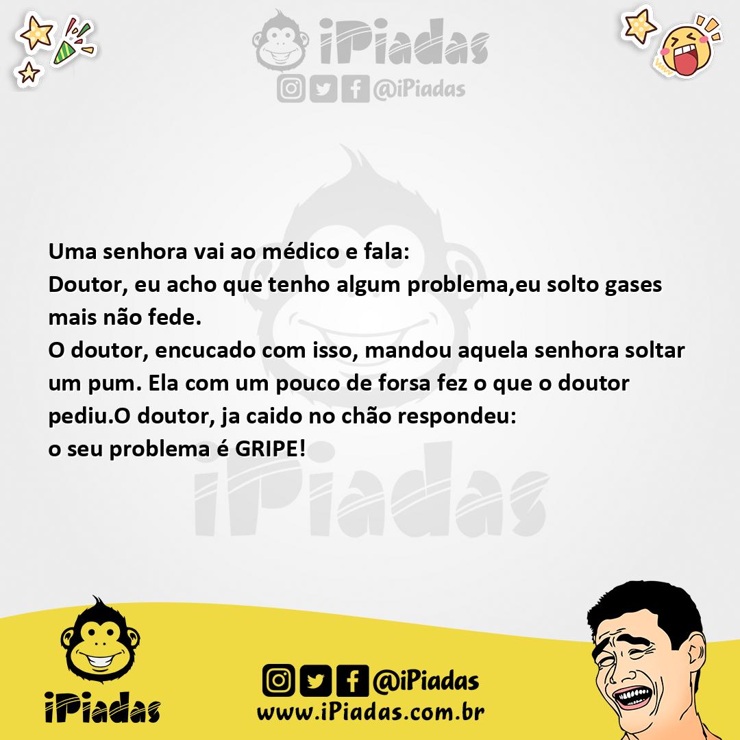 Ilustração da piada A doença no iPiadas