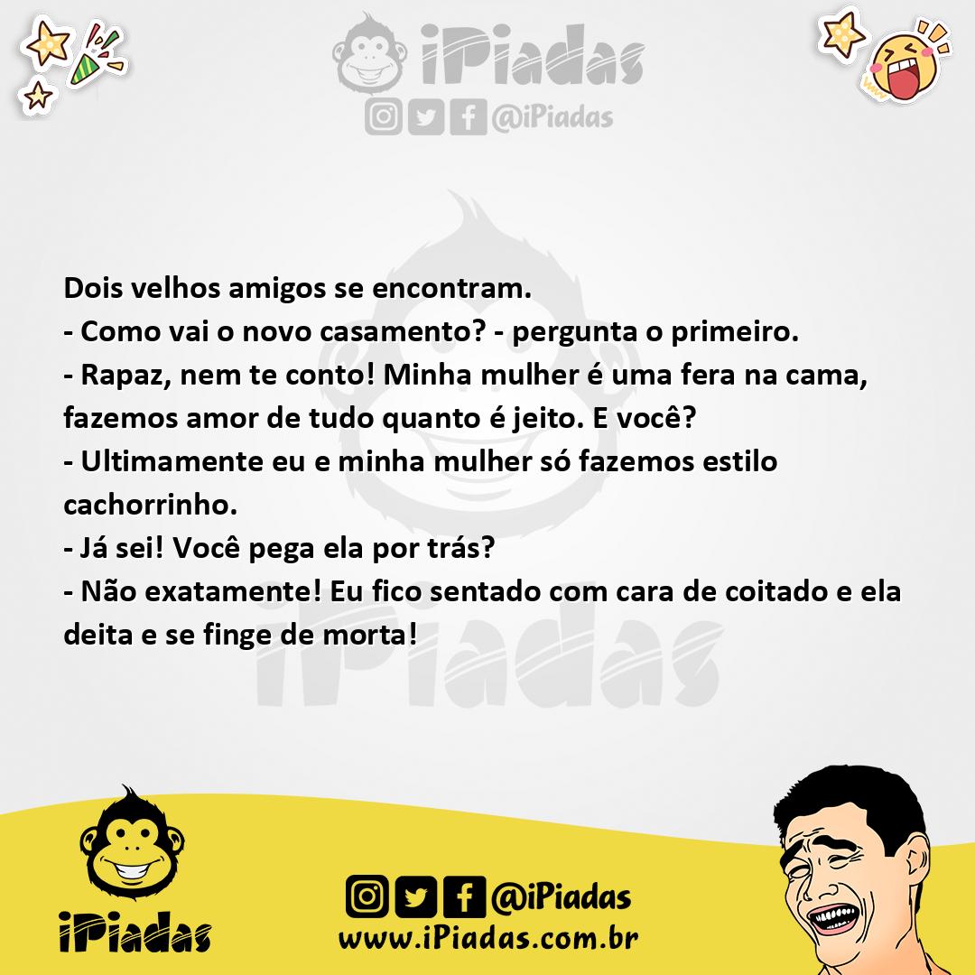 Ilustração da piada À la cachorrinho no iPiadas