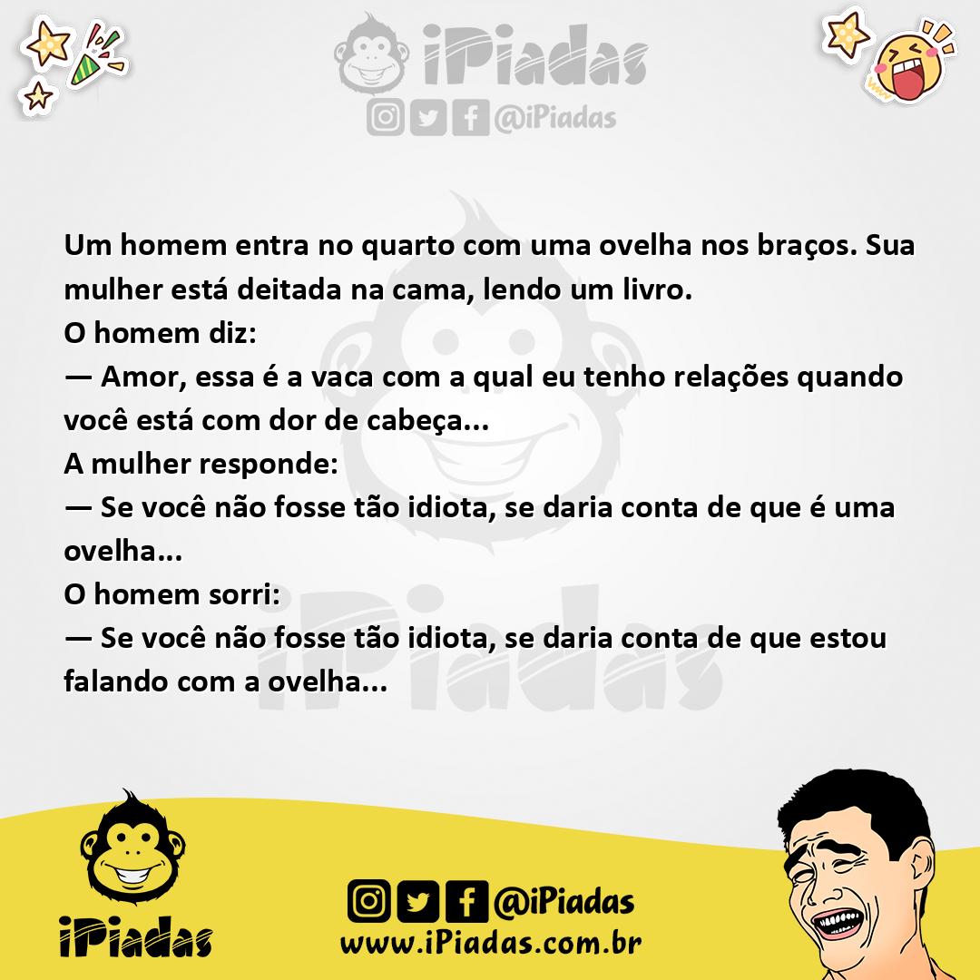 Ilustração da piada A Ovelha no iPiadas