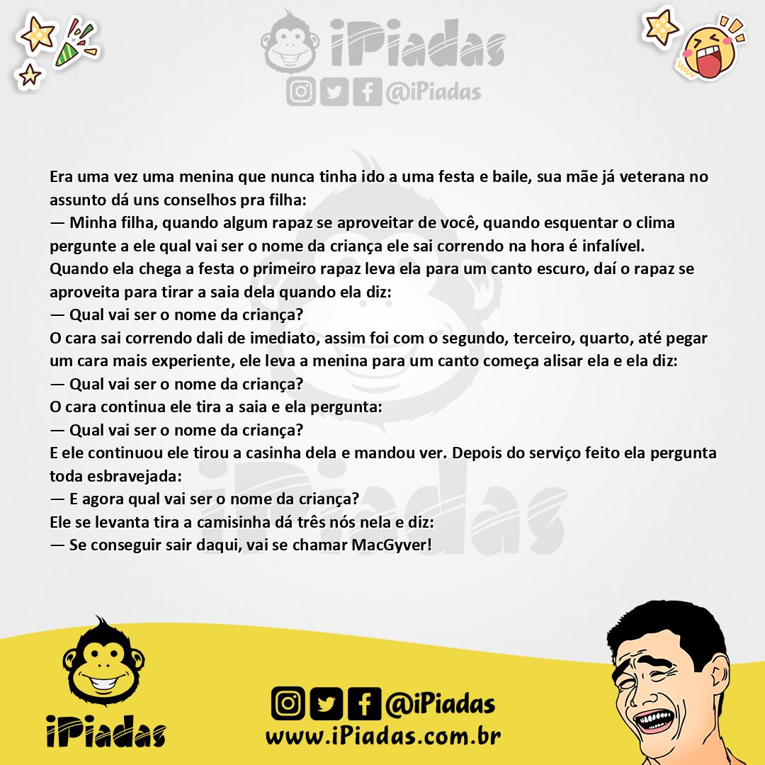 Ilustração da piada A Primeira Vez no iPiadas