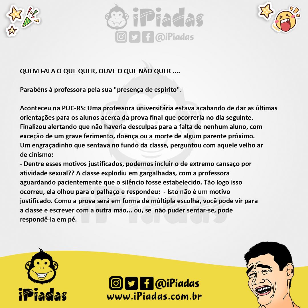 Ilustração da piada A Professora no iPiadas