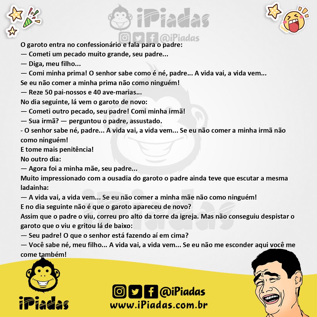 Ilustração da piada A Vida Vai, a Vida Vem no iPiadas