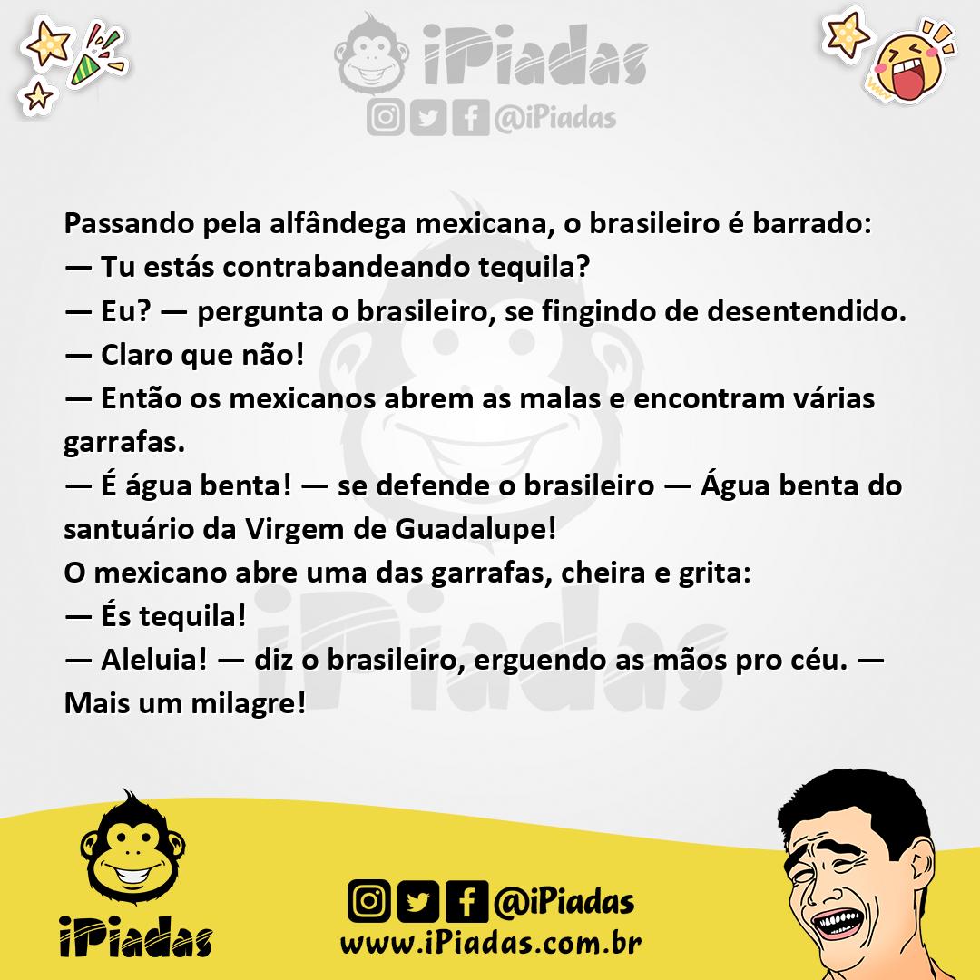 Ilustração da piada Água Benta no iPiadas